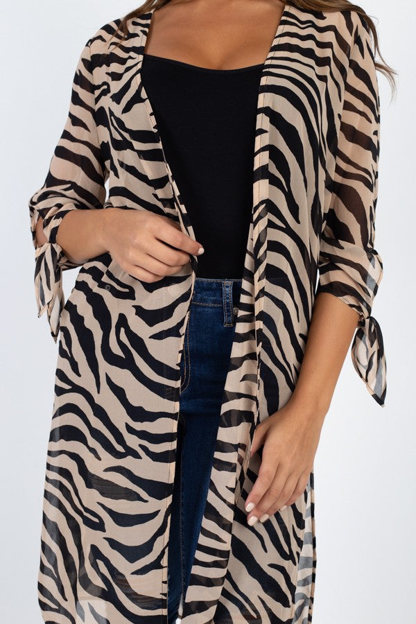 Chiffon Woven Kimono Fit Miami Style