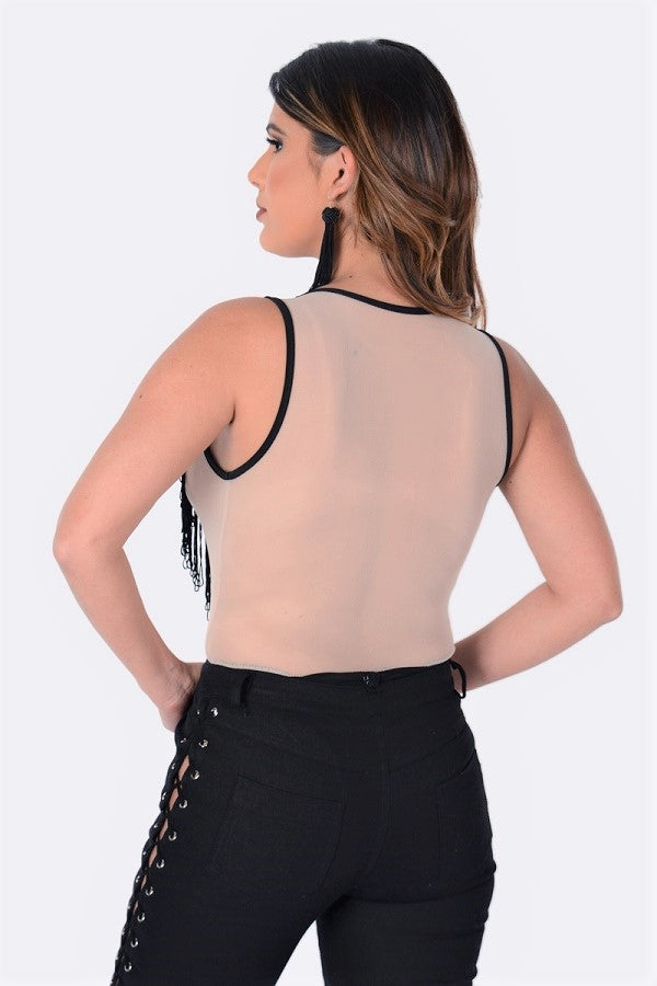 Plunge Neck Bodysuit