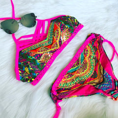 Bikini Set Swimsuit 2076 Fuchsia