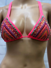 Amanda Bikini Set Orange Neon Fit Miami Style 