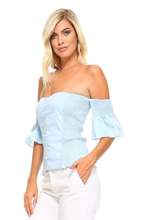 Fit Miami Style Off Shoulder Blouse