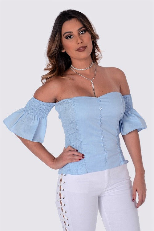 Fit Miami Style Off Shoulder Blouse